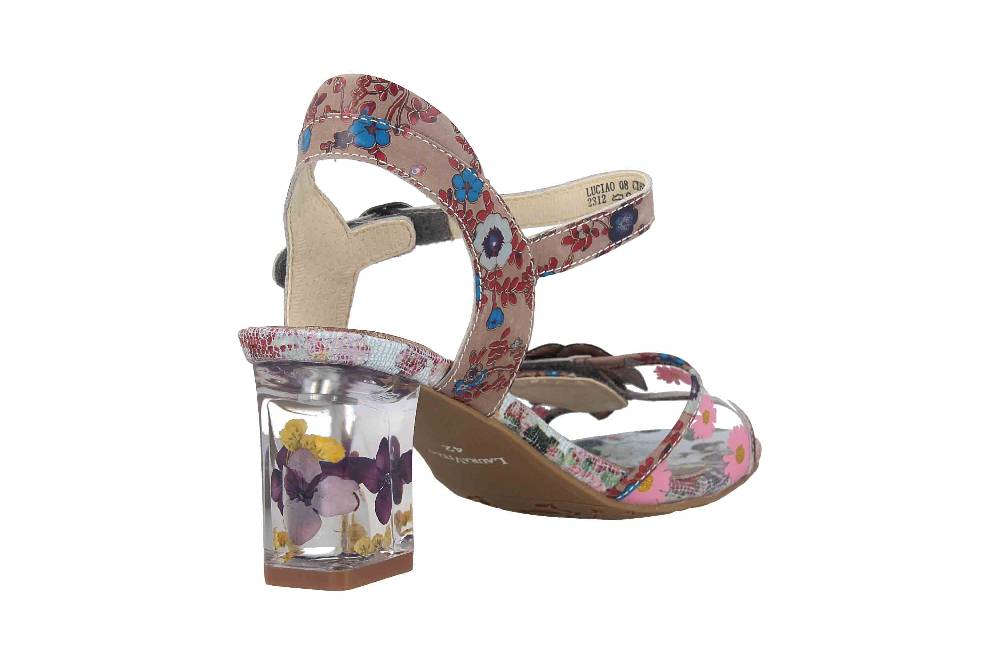 Laura Vita Sandaletten in Übergrößen Mehrfarbig LUCIAO 08 Gris große Damenschuhe im Angebot
