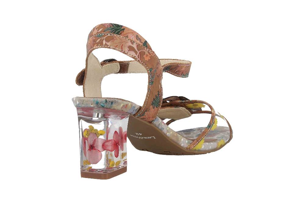 Laura Vita Sandaletten in Übergrößen Mehrfarbig LUCIAO 08 Beige große Damenschuhe Schlussverkauf