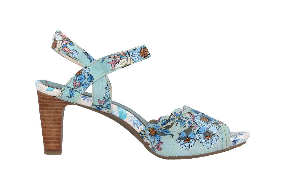 Laura Vita Sandaletten in Übergrößen Mehrfarbig ALBANE 51 Bleu große Damenschuhe Meist gekauft