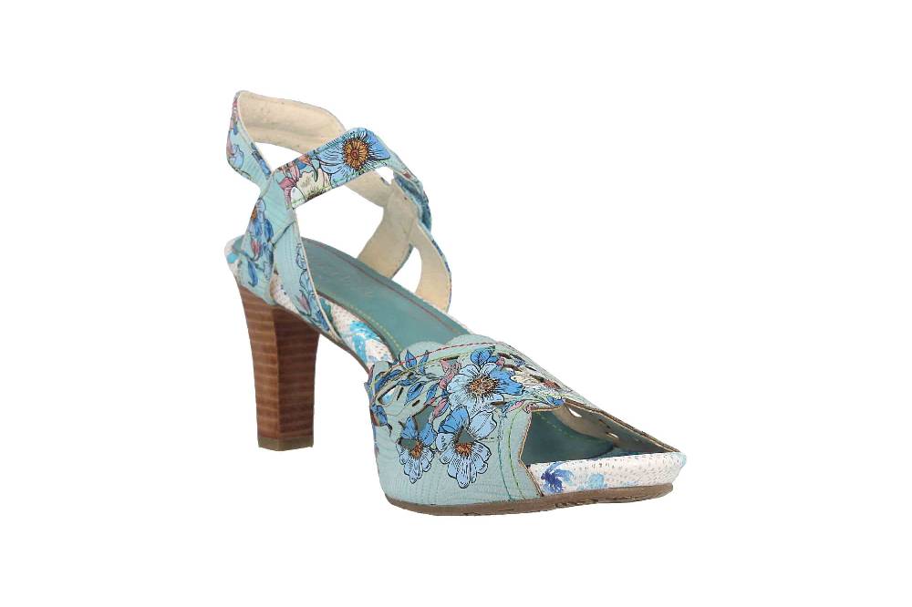 Laura Vita Sandaletten in Übergrößen Mehrfarbig ALBANE 51 Bleu große Damenschuhe Meist gekauft