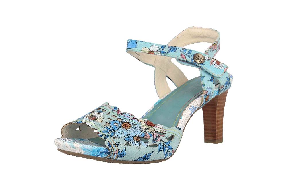 Laura Vita Sandaletten in Übergrößen Mehrfarbig ALBANE 51 Bleu große Damenschuhe Meist gekauft