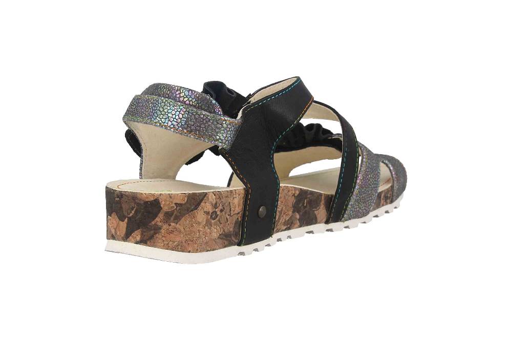 Laura Vita Sandalen in Übergrößen Mehrfarbig BRCYANO 68 Noir große Damenschuhe Kostenloser Versand