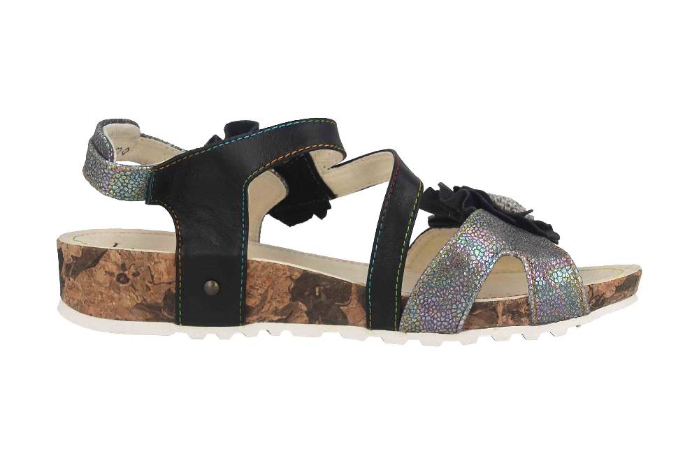 Laura Vita Sandalen in Übergrößen Mehrfarbig BRCYANO 68 Noir große Damenschuhe Kostenloser Versand