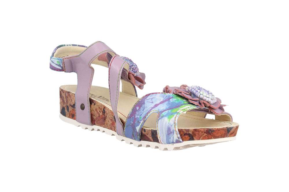 Laura Vita Sandalen in Übergrößen Mehrfarbig BRCYANO 68 Lilas große Damenschuhe Fabrik Onlineshop