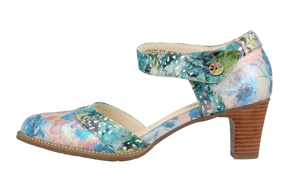 Laura Vita Pumps in Übergrößen Mehrfarbig ELCODIEO 232 Turquoise große Damenschuhe