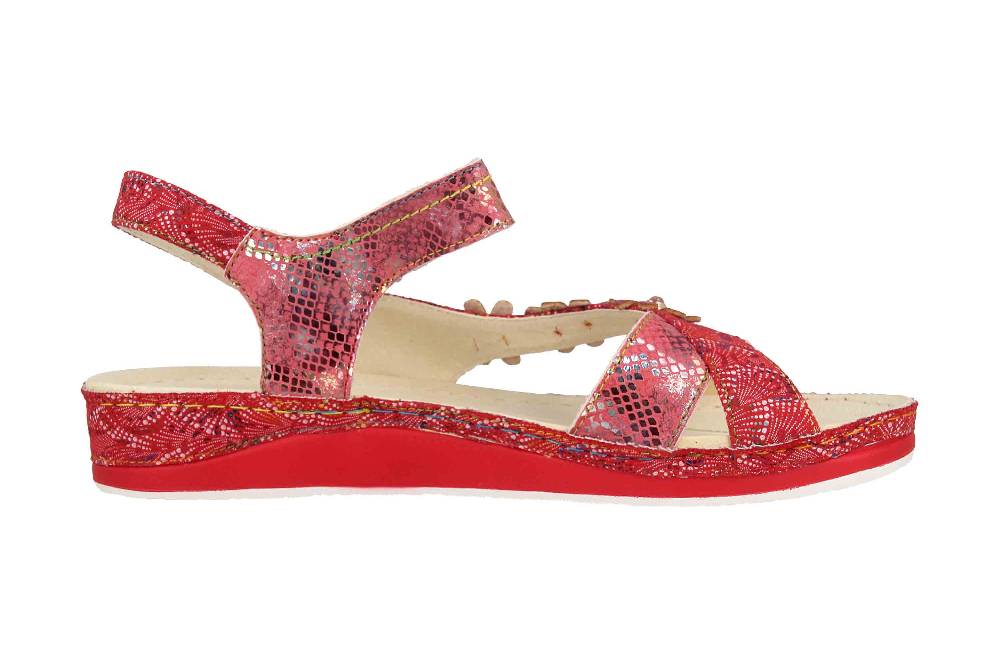 Laura Vita Sandalen in Übergrößen Mehrfarbig BRCUELO 81 Cerise große Damenschuhe Günstig kaufen