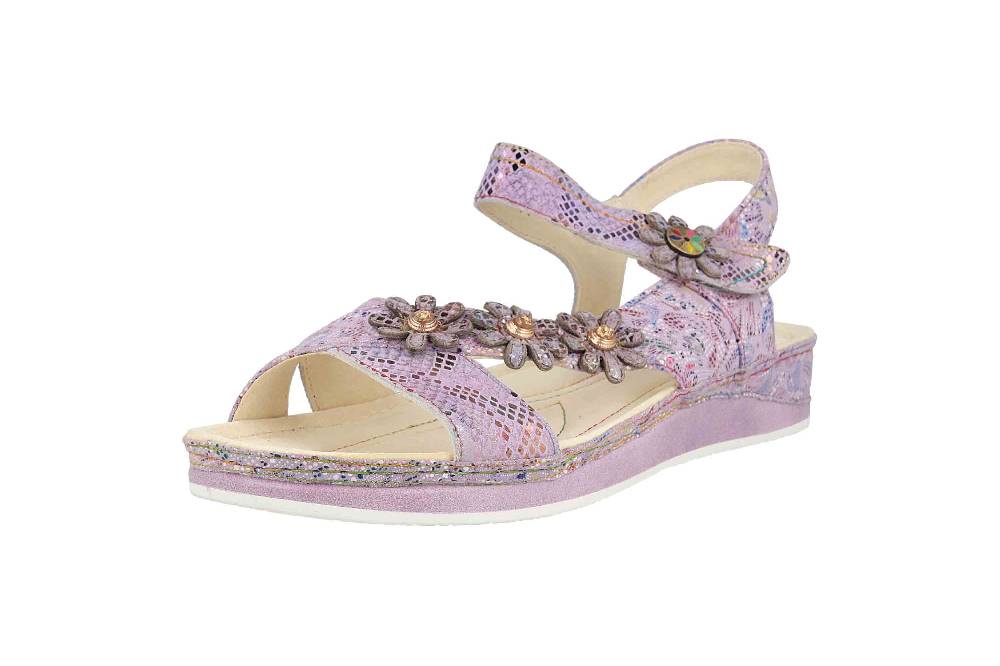 Laura Vita Sandalen in Übergrößen Mehrfarbig BRCUELO 81 Lilas große Damenschuhe Großer Ausverkauf