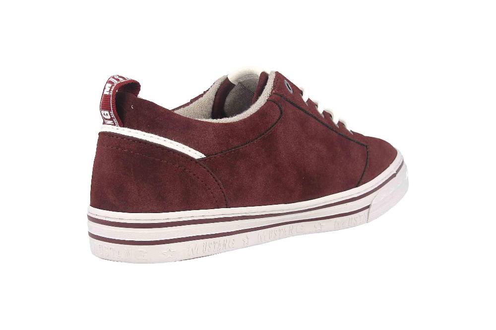 Mustang Shoes Sneaker in Übergrößen Bordeaux 1354-312-55 große Damenschuhe Jubiläumsangebot