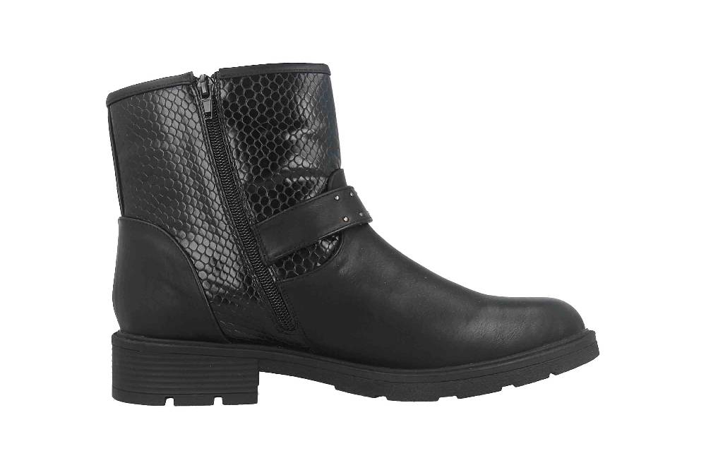 Fitters Footwear Lexi Stiefeletten in Übergrößen Schwarz 2.237232 Black große Damenschuhe Große Rabatte