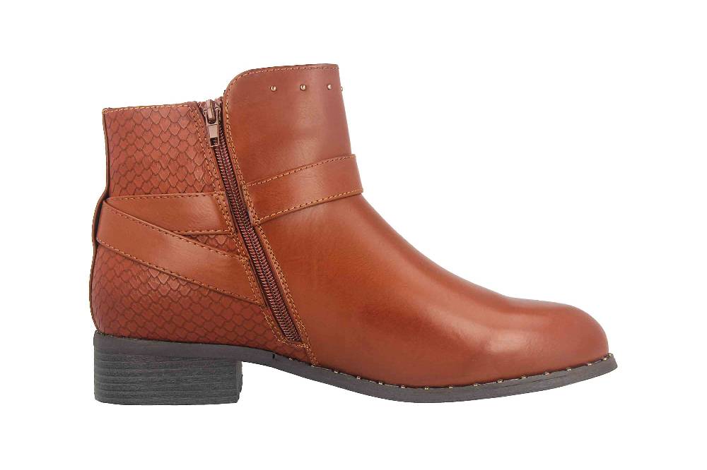 Fitters Footwear Alma Stiefeletten in Übergrößen Braun 2.239210 Brandy große Damenschuhe Bestseller