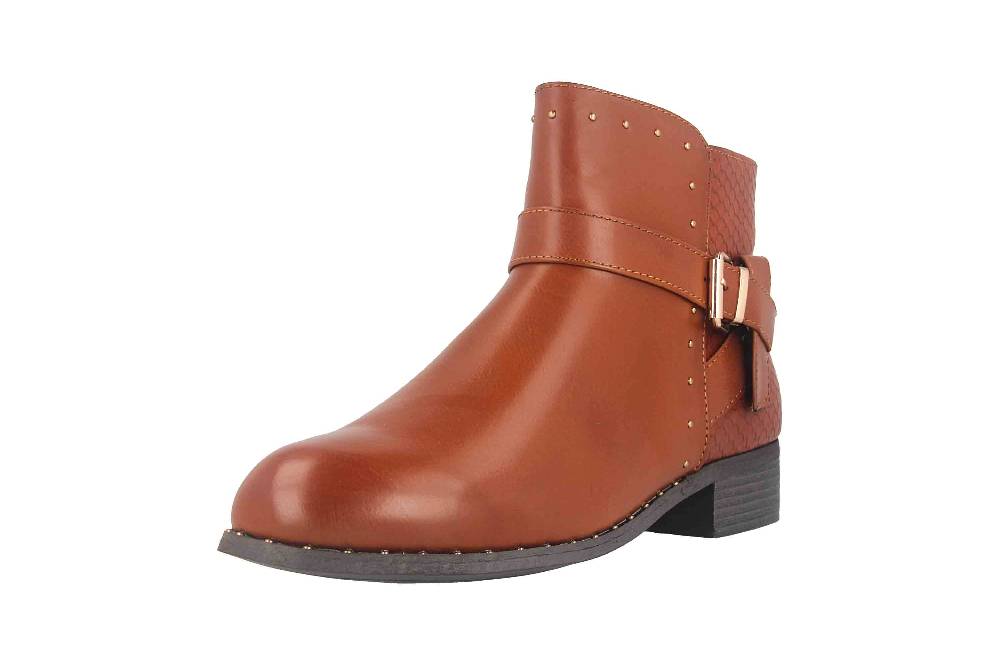 Fitters Footwear Alma Stiefeletten in Übergrößen Braun 2.239210 Brandy große Damenschuhe Bestseller