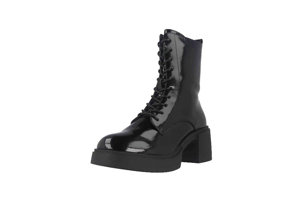 Fitters Footwear Tiana Stiefeletten in Übergrößen Schwarz 2TT0300201 Black Patent große Damenschuhe Tägliche Deals