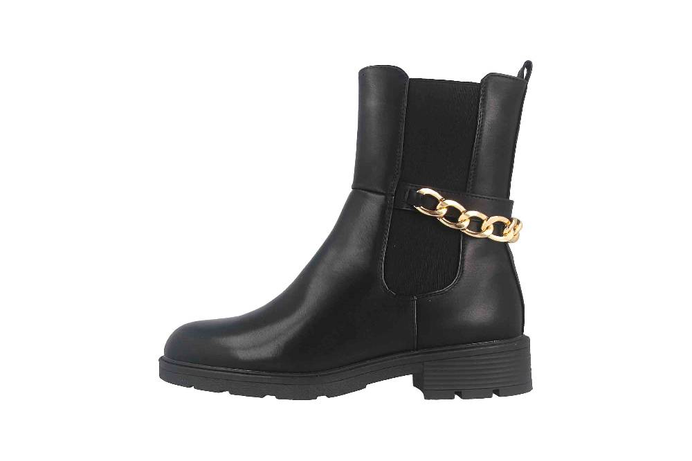 Fitters Footwear Rabea Stiefeletten in Übergrößen Schwarz 2AA0381301 Black große Damenschuhe