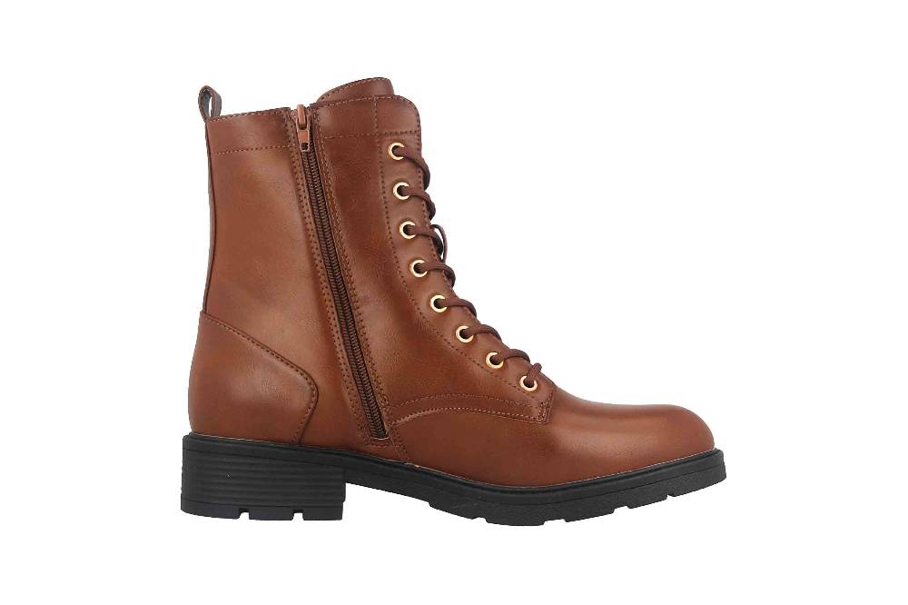Fitters Footwear Angela Stiefeletten in Übergrößen Braun 2AA0380202 Cognac große Damenschuhe Riesige Ersparnisse