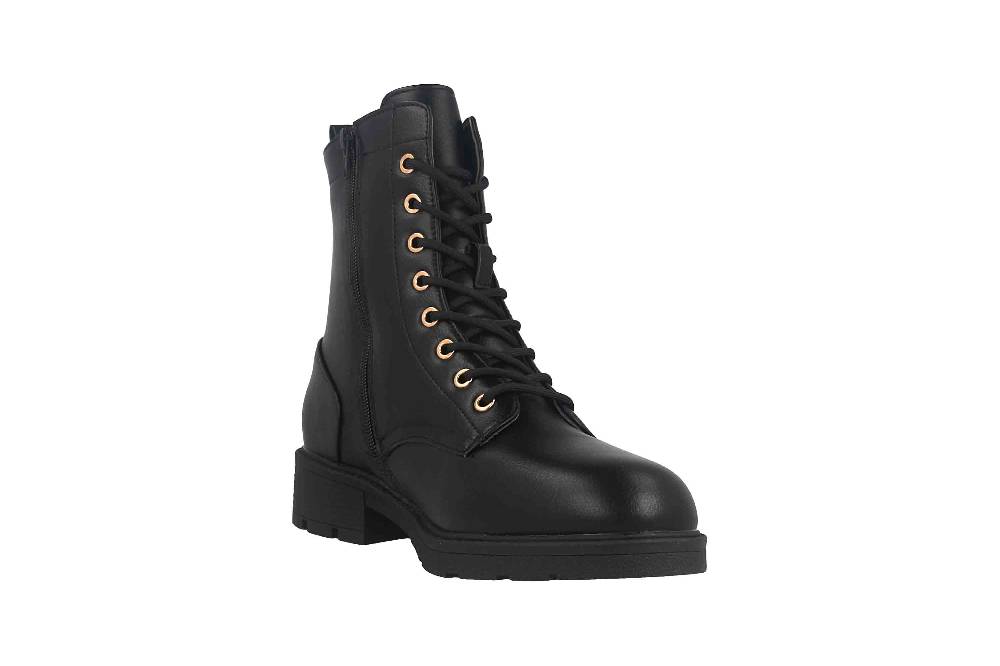 Fitters Footwear Angela Stiefeletten in Übergrößen Schwarz 2AA0380202 Black große Damenschuhe VIP-Rabatte