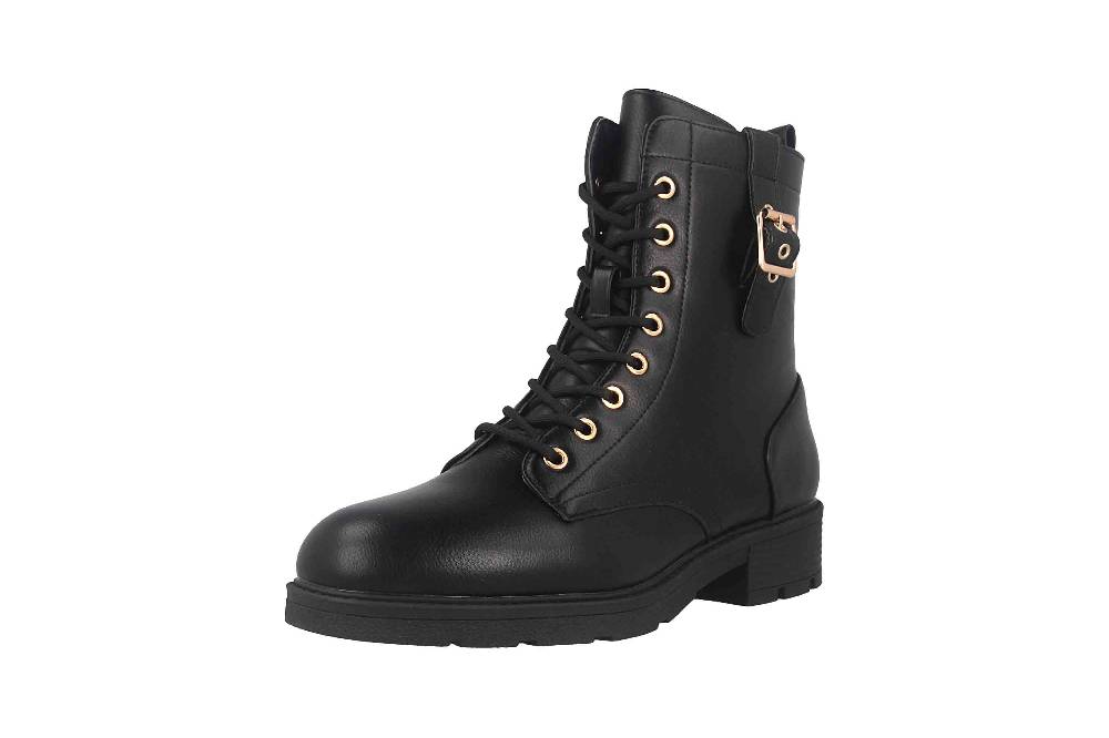 Fitters Footwear Angela Stiefeletten in Übergrößen Schwarz 2AA0380202 Black große Damenschuhe VIP-Rabatte