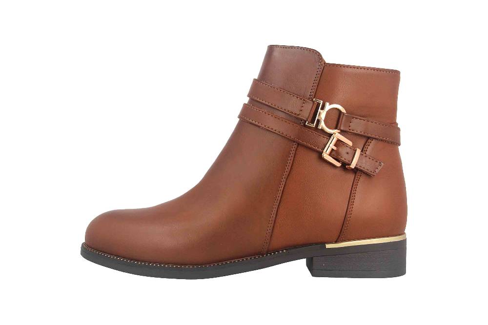 Fitters Footwear Sina Stiefeletten in Übergrößen Braun 2AA0211306 Cognac große Damenschuhe