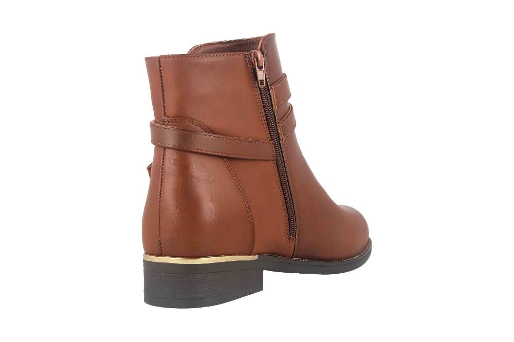 Fitters Footwear Sina Stiefeletten in Übergrößen Braun 2AA0211306 Cognac große Damenschuhe Super Sparpreis