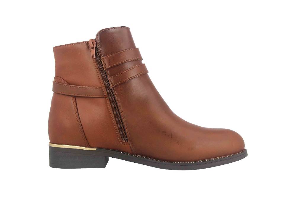 Fitters Footwear Sina Stiefeletten in Übergrößen Braun 2AA0211306 Cognac große Damenschuhe Super Sparpreis