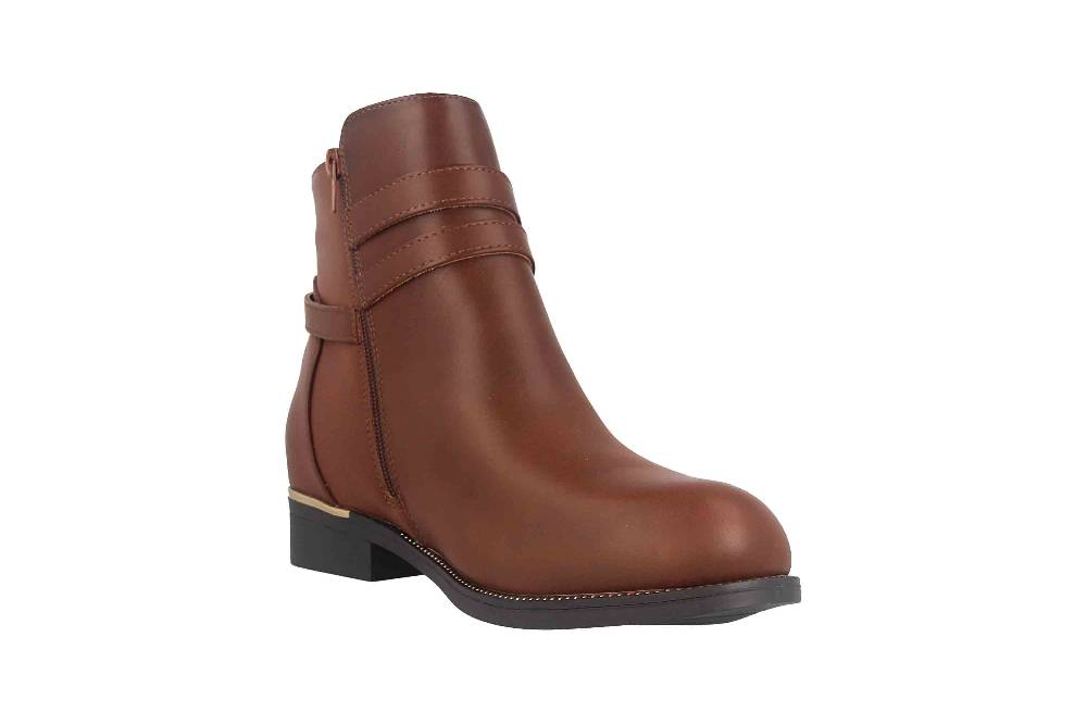 Fitters Footwear Sina Stiefeletten in Übergrößen Braun 2AA0211306 Cognac große Damenschuhe Super Sparpreis