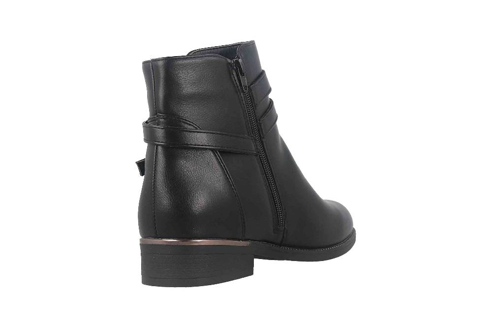 Fitters Footwear Sina Stiefeletten in Übergrößen Schwarz 2AA0211306 Black große Damenschuhe Wochenangebot