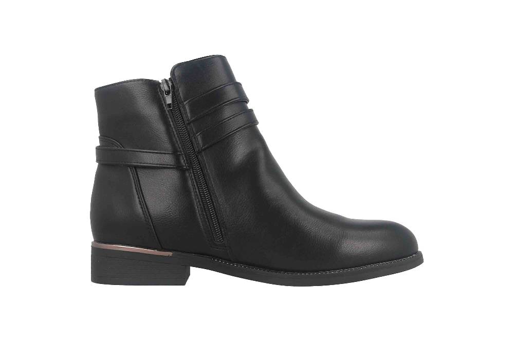 Fitters Footwear Sina Stiefeletten in Übergrößen Schwarz 2AA0211306 Black große Damenschuhe Wochenangebot