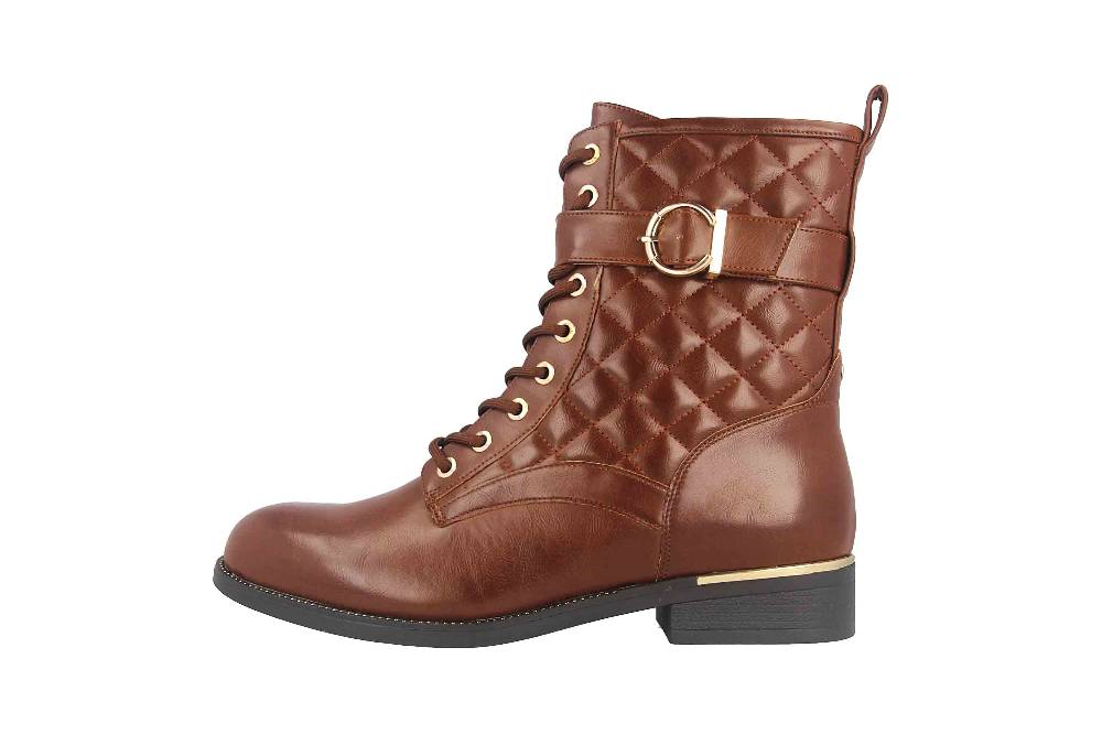 Fitters Footwear Kata Stiefeletten in Übergrößen Braun 2AA0210203 Cognac große Damenschuhe