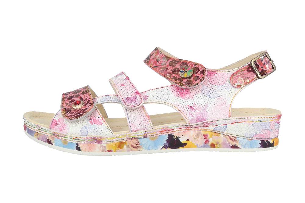 Laura Vita Sandalen in Übergrößen Mehrfarbig BRCUELO 06 Cerise große Damenschuhe
