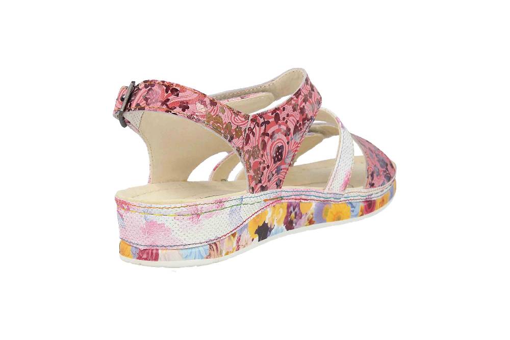 Laura Vita Sandalen in Übergrößen Mehrfarbig BRCUELO 06 Cerise große Damenschuhe Letzte 2 Tage