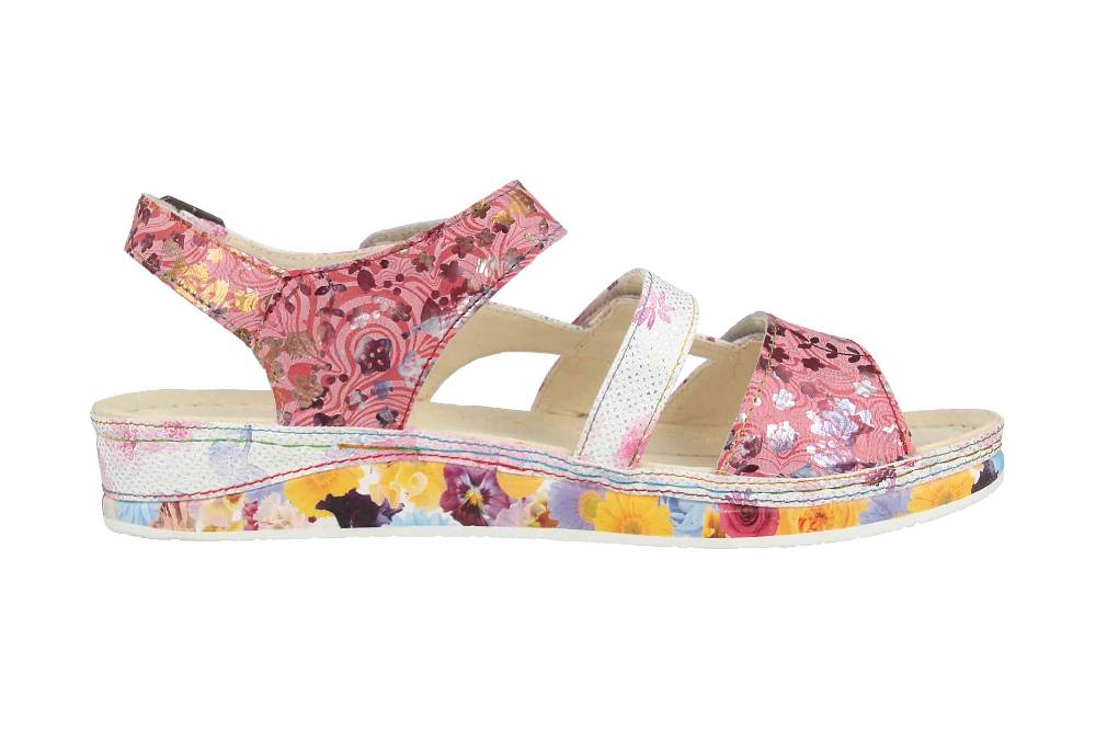 Laura Vita Sandalen in Übergrößen Mehrfarbig BRCUELO 06 Cerise große Damenschuhe Letzte 2 Tage