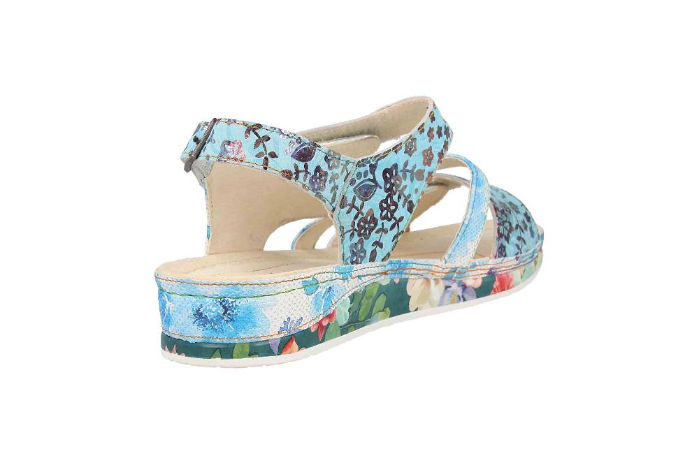 Laura Vita Sandalen in Übergrößen Mehrfarbig BRCUELO 06 Indigo große Damenschuhe Letzter Tag