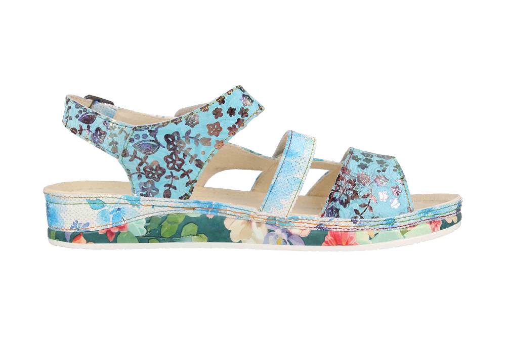 Laura Vita Sandalen in Übergrößen Mehrfarbig BRCUELO 06 Indigo große Damenschuhe Letzter Tag