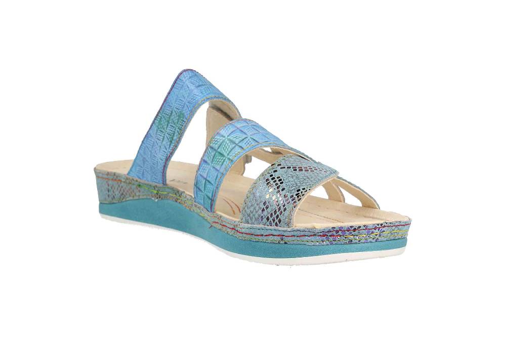 Laura Vita Pantoletten in Übergrößen Mehrfarbig BRUEL 05 Jeans große Damenschuhe Bis zu 60% Rabatt