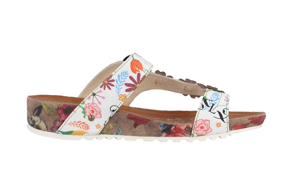 Laura Vita Pantoletten in Übergrößen Mehrfarbig BRCYANO 88 Blanc große Damenschuhe Nur für heute