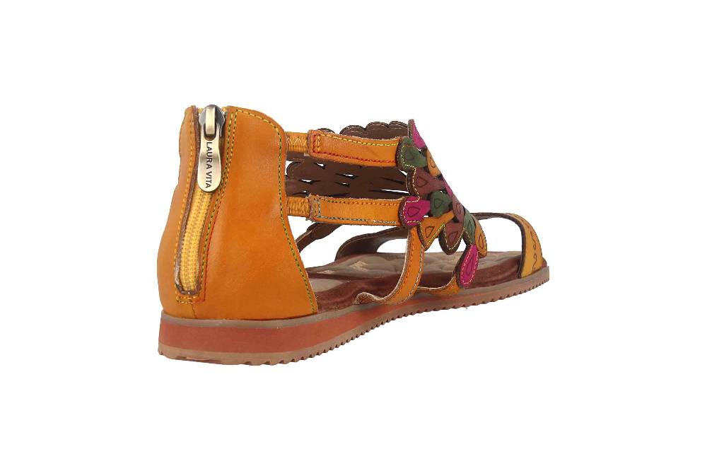 Laura Vita Sandalen in Übergrößen Mehrfarbig VACA Jaune große Damenschuhe Discount Store für neue Produkte