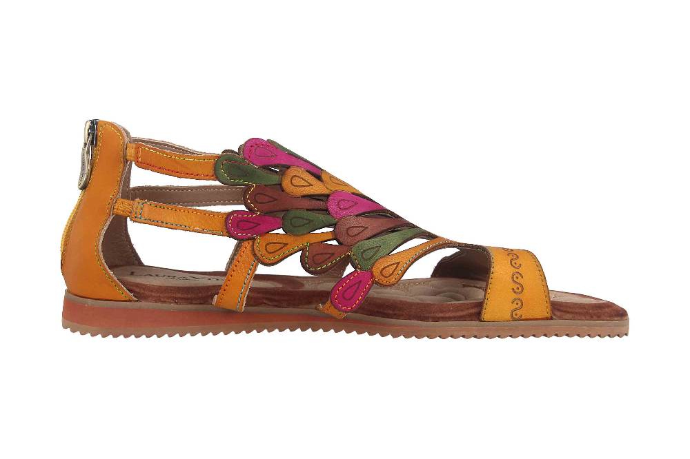 Laura Vita Sandalen in Übergrößen Mehrfarbig VACA Jaune große Damenschuhe Discount Store für neue Produkte
