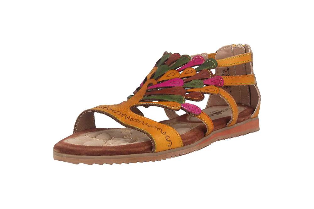 Laura Vita Sandalen in Übergrößen Mehrfarbig VACA Jaune große Damenschuhe Discount Store für neue Produkte