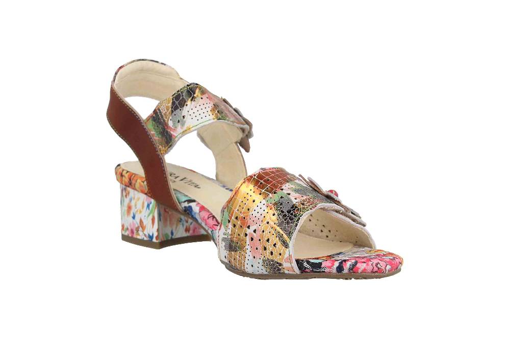 Laura Vita Sandaletten in Übergrößen Mehrfarbig HUCBIO 05 Ambre große Damenschuhe Super Rabatt