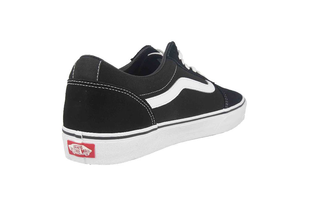 VANS MN WARD (Suede Canvas) Sneaker in Übergrößen Schwarz VN0A36EMC4R1 große Herrenschuhe 2025