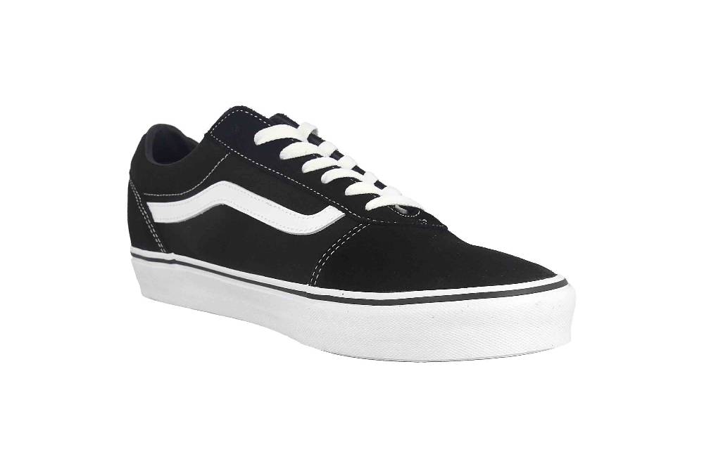 VANS MN WARD (Suede Canvas) Sneaker in Übergrößen Schwarz VN0A36EMC4R1 große Herrenschuhe 2025