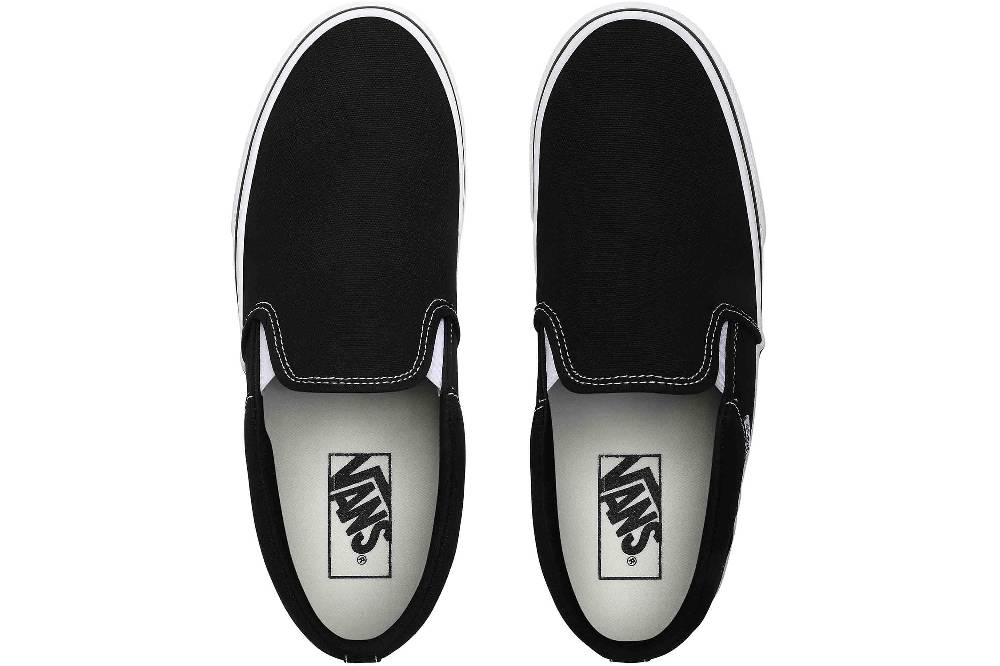 VANS MN Asher (Canvas)Blk/Wht Sneaker in Übergrößen Schwarz VN000SEQ1871 große Herrenschuhe Hotsell