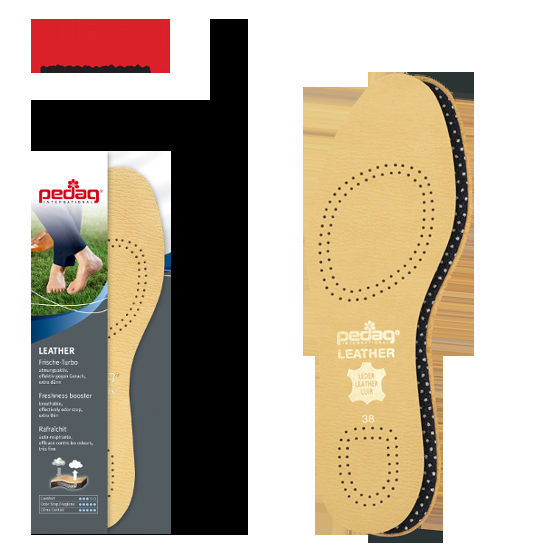 pedag - LEATHER - 110/1722 King Size Einlegesohle mit Aktivkohle Großer Ausverkauf
