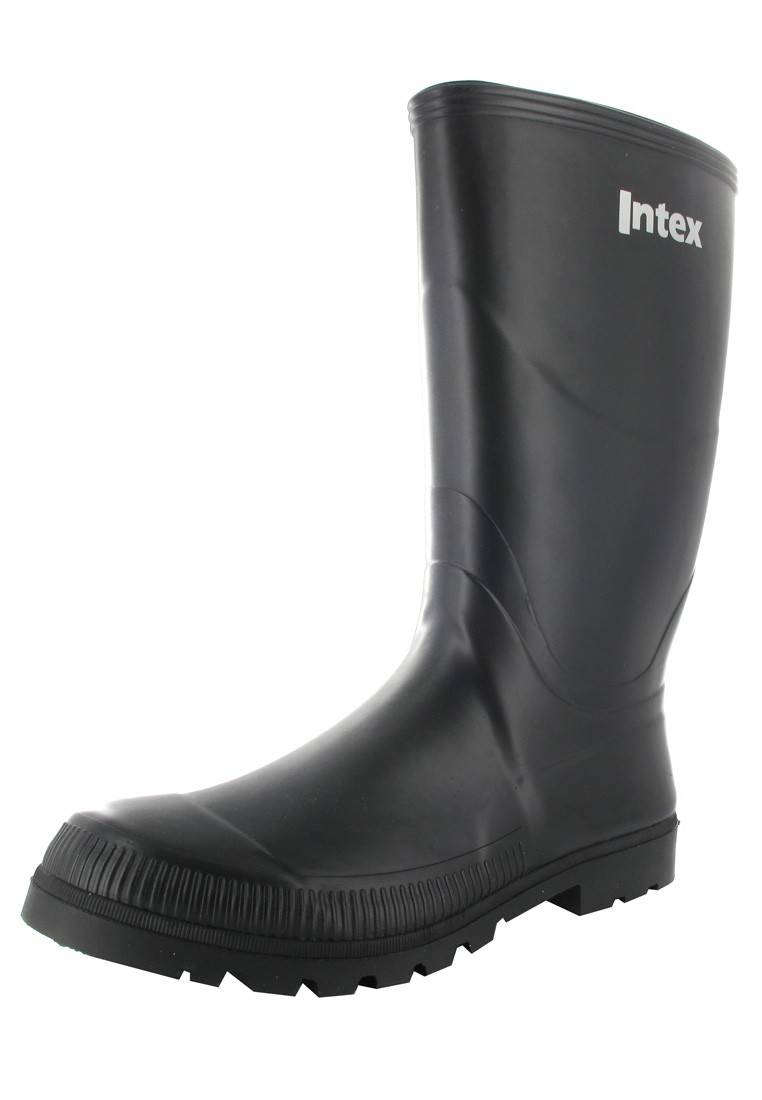 Intex Kautschuk-Gummistiefel Feld in Übergrößen Schwarz 22002 große Herrenschuhe/Damenschuhe