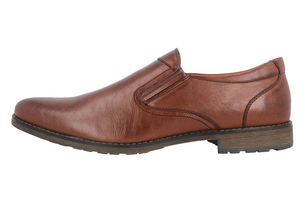 Mavins Slipper in Übergrößen Braun 3HH0181801 3300 Cognac PU große Herrenschuhe