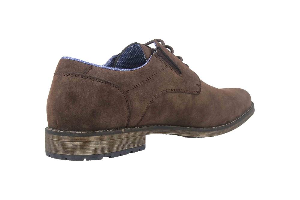Mavins Halbschuhe in Übergrößen Braun 3HH0180302 3500 D.Brown PU Nubuck große Herrenschuhe Nur für heute