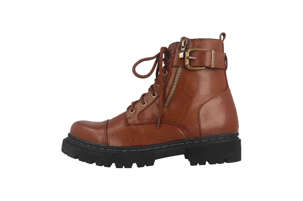 Fitters Footwear Stiefel in Übergrößen Braun 2AC3802 Zita Cognac große Damenschuhe