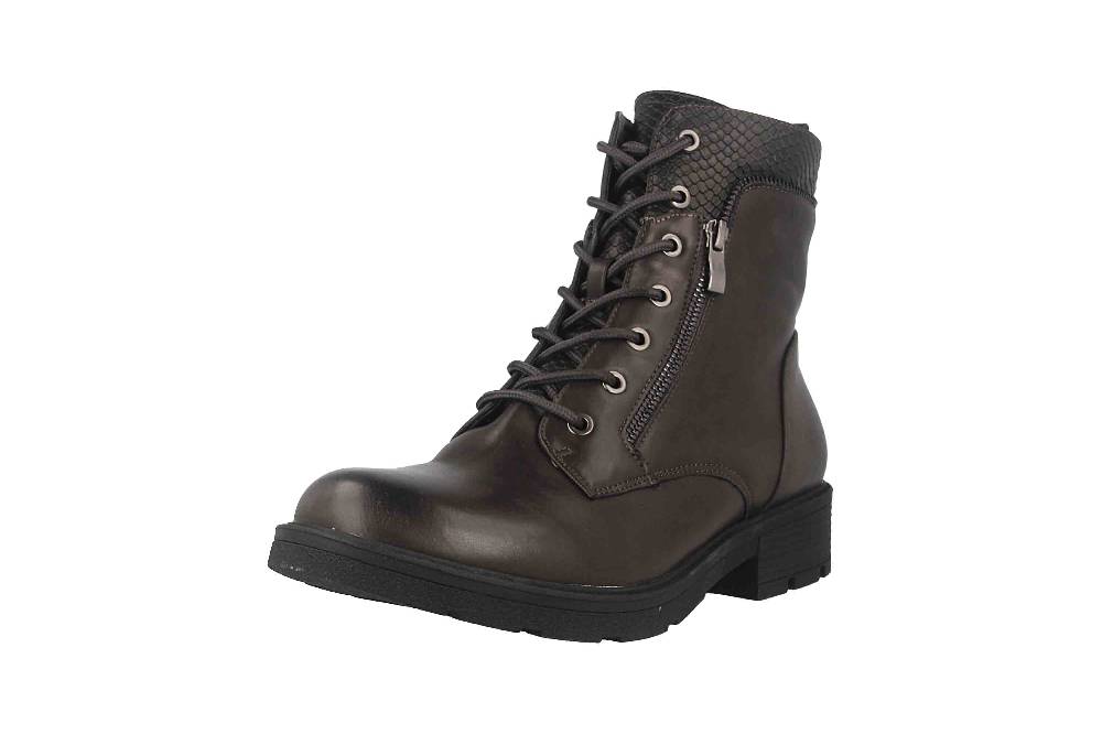 Fitters Footwear Stiefeletten in Übergrößen Grau 2237233 Perunscha grey große Damenschuhe Muttertagsangebot