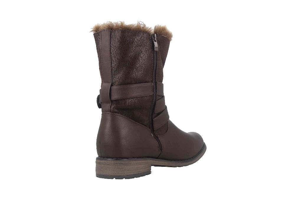 Fitters Footwear Kata Stiefeletten in Übergrößen Braun 2AA0210203 Cognac große Damenschuhe Vatertagsangebot