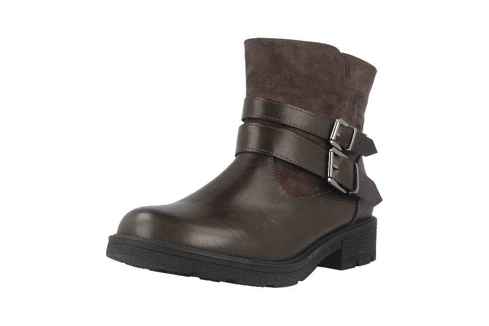 Fitters Footwear Stiefeletten in Übergrößen Grau 2237218 Laia Grey große Damenschuhe Lagerräumung