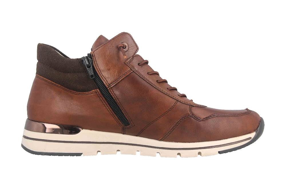 Remonte Sneaker in Übergrößen Braun R6771-22 große Damenschuhe Neueste Mode